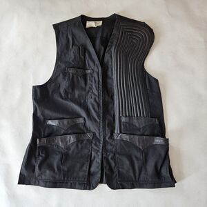 Vintage E.I Anderson Scatter Gunner‎ Shooting Vest 48 Men's Leather Trimmed